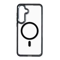 Case Coolbox GMobile para Samsung S25 Plus Metal Glow con MagSafe, soporte integrado, antigolpes, negro
